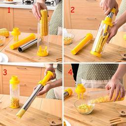 Maiskoben tailor, stainless steel Schaler Corn peeler for removing maize (yellow)
