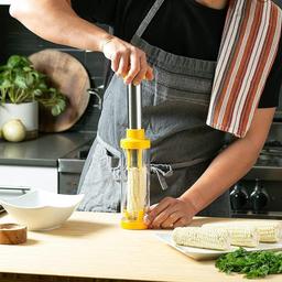 Maiskoben tailor, stainless steel Schaler Corn peeler for removing maize (yellow)