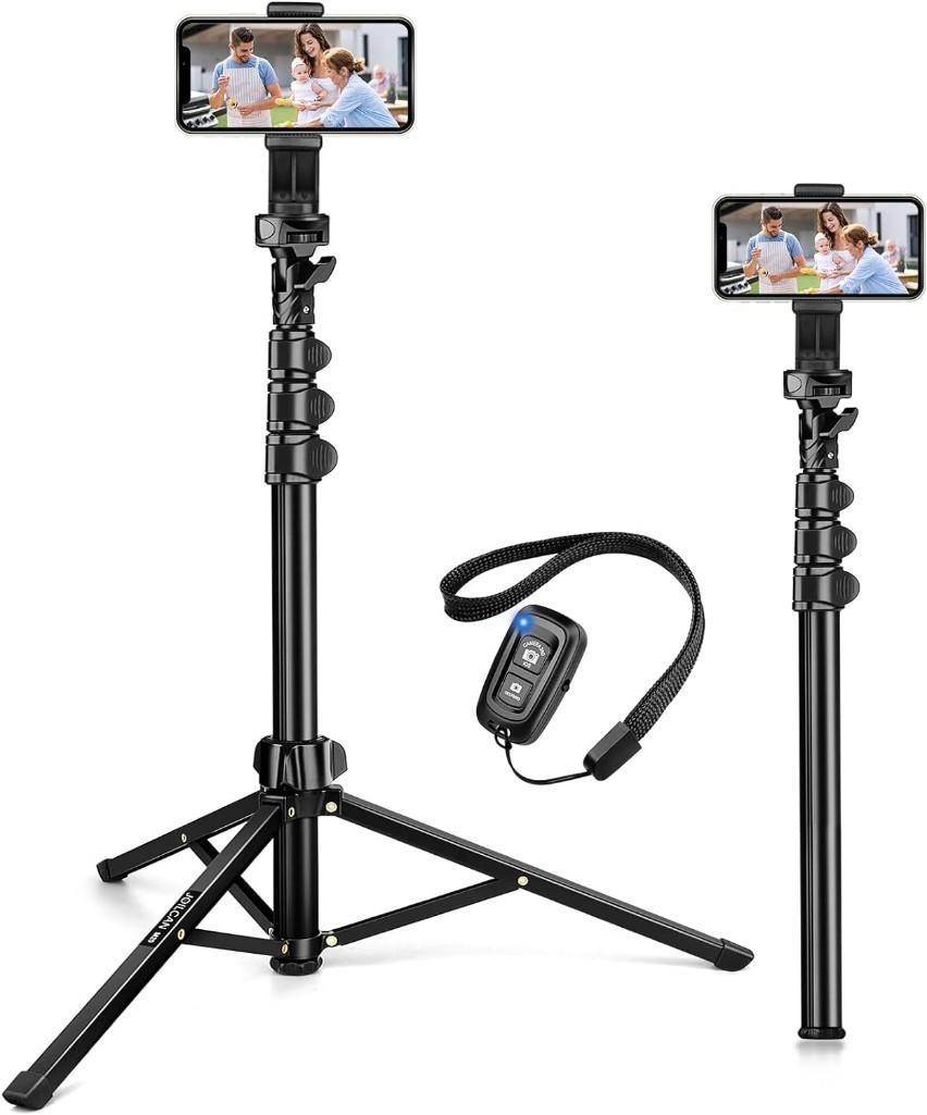JOILCAN 142 cm Mobile Phone Tripod for Smartphone