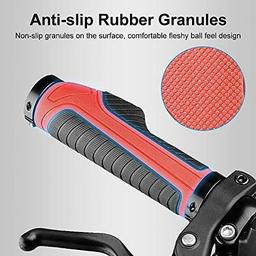 Nephit 2 Pairs Bicycle Handlebar Grips RED