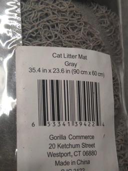 The Original Gorilla Grip 100% Waterproof Cat Litter Box Trapping Mat 35x23, $29.99 MSRP