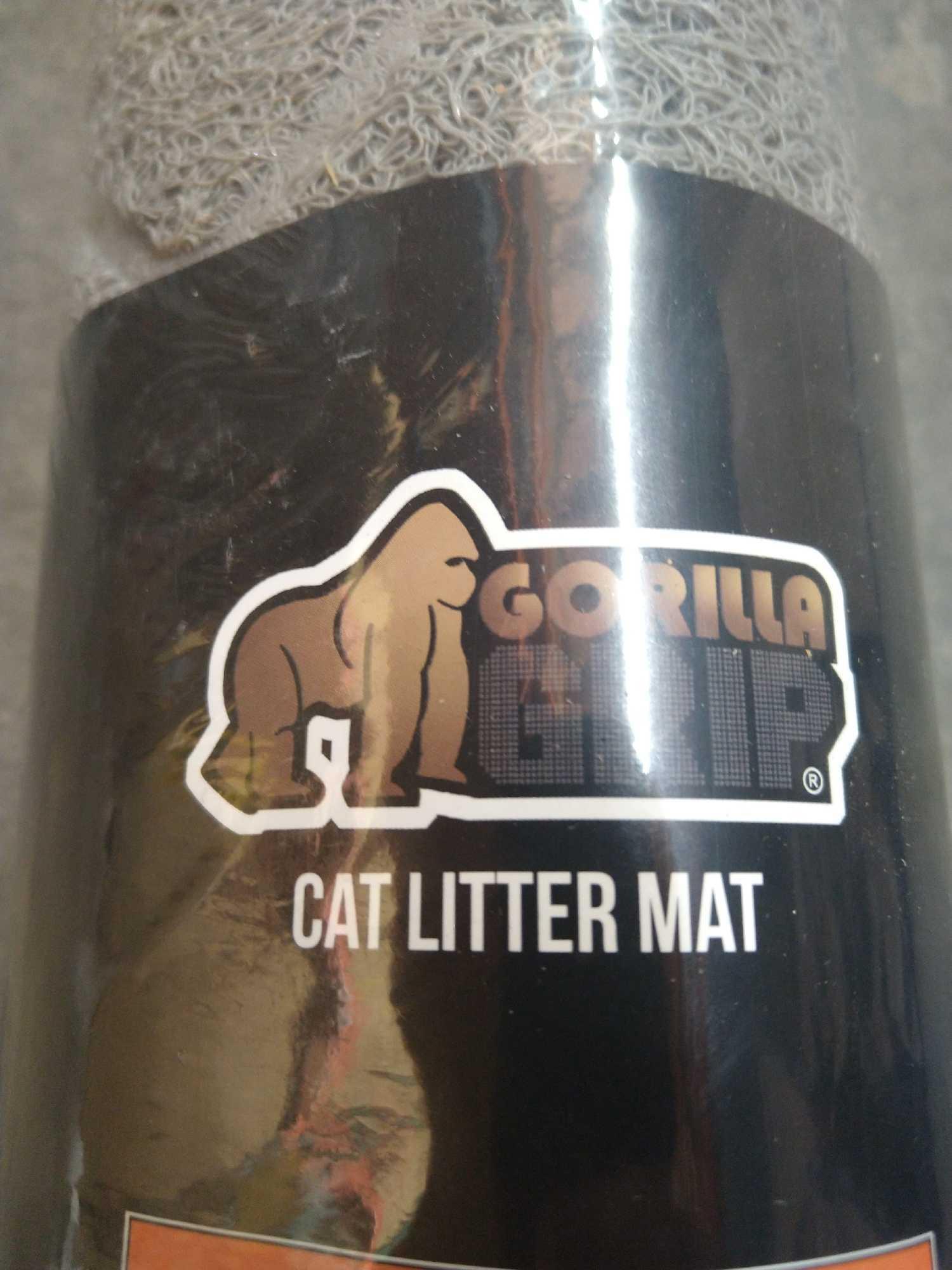 The Original Gorilla Grip 100% Waterproof Cat Litter Box Trapping Mat 35x23, $29.99 MSRP