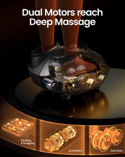 RENPHO Foot Massager Machine with Heat, Shiatsu Deep Kneading, Multi-Level Settings, $219.98 MSRP