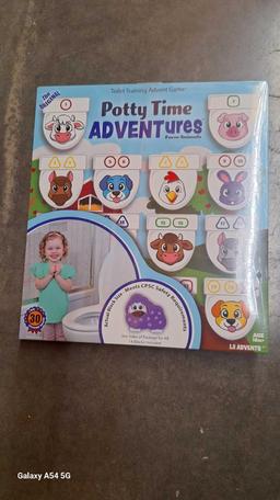 Potty Time Adventures - Farm Animals with 14 Wooden Block Potty Training Advent Game, $34.99 MSRP