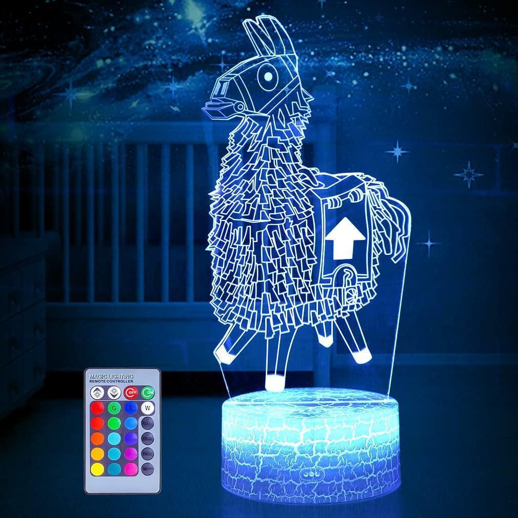 3D Night Light 16 Color Changeable Table Lamp Base Cool Nightlight, $14.99 MSRP