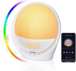 NexiGo Smart Sunrise Alarm Clock for Kids, Bedrooms, Wake Up Light with Sunrise, $49.99 MSRP