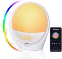 NexiGo Smart Sunrise Alarm Clock for Kids, Bedrooms, Wake Up Light with Sunrise, $49.99 MSRP