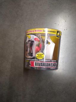 Official As Seen On TV Bavarian Edge Kitchen Knife Sharpener by BulbHead, Sharpens, $29.99 MSRP