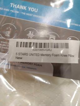 5 STARS UNITED Knee Pillow for Side Sleepers - Memory Foam Leg Pillow for Side Sleeping, $32.95 MSRP