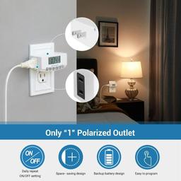 DEWENWILS Timer Outlet, 24 Hour Timers for Electrical Outlets, $15.99 MSRP