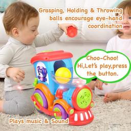 Kidpal Drop n Go Train Ball Poppin Baby Toy with Sound Colorful Motor Skills, $39.99 MSRP