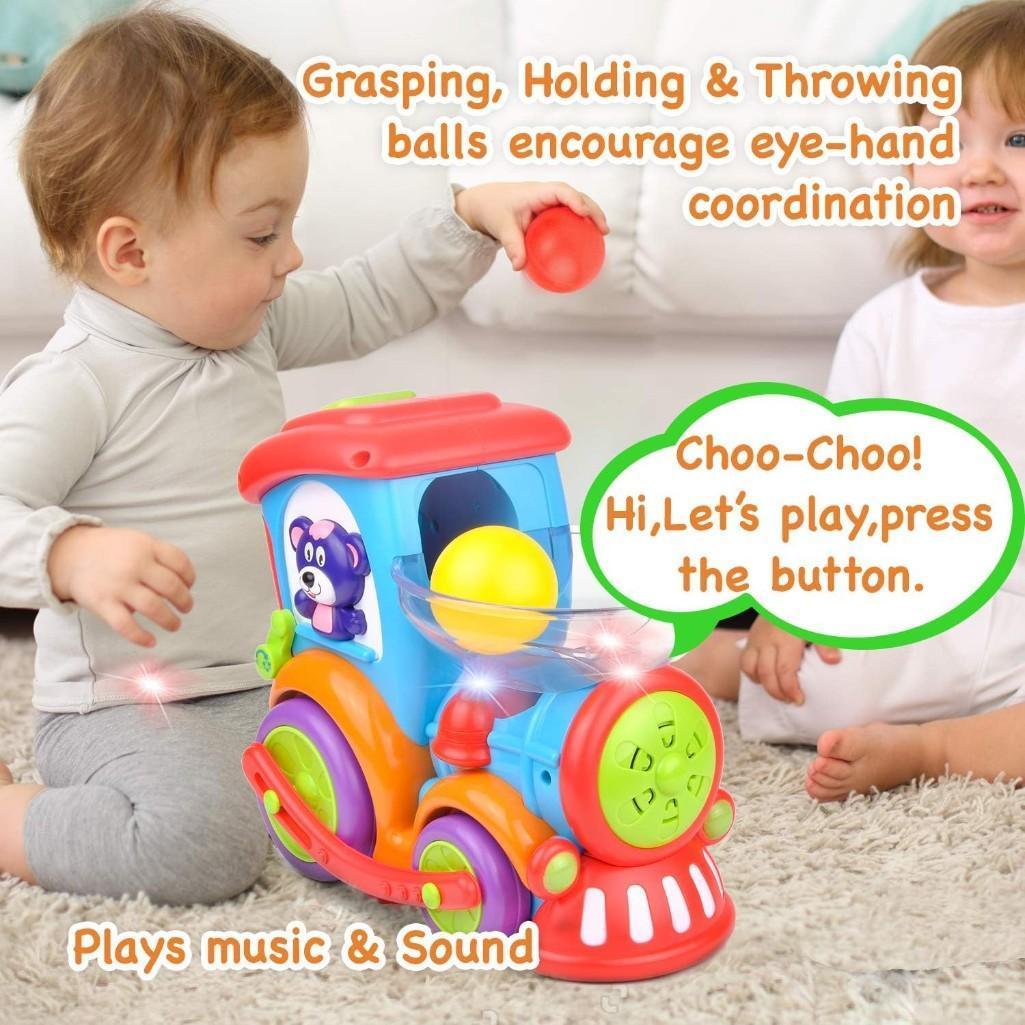 Kidpal Drop n Go Train Ball Poppin Baby Toy with Sound Colorful Motor Skills, $39.99 MSRP