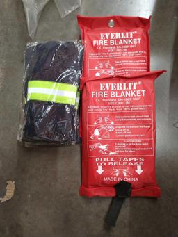 EVERLIT [2-Pack] Fire Blanket Size XL 47''x47'' Fire Suppression Emergency Blanket, $38.95 MSRP
