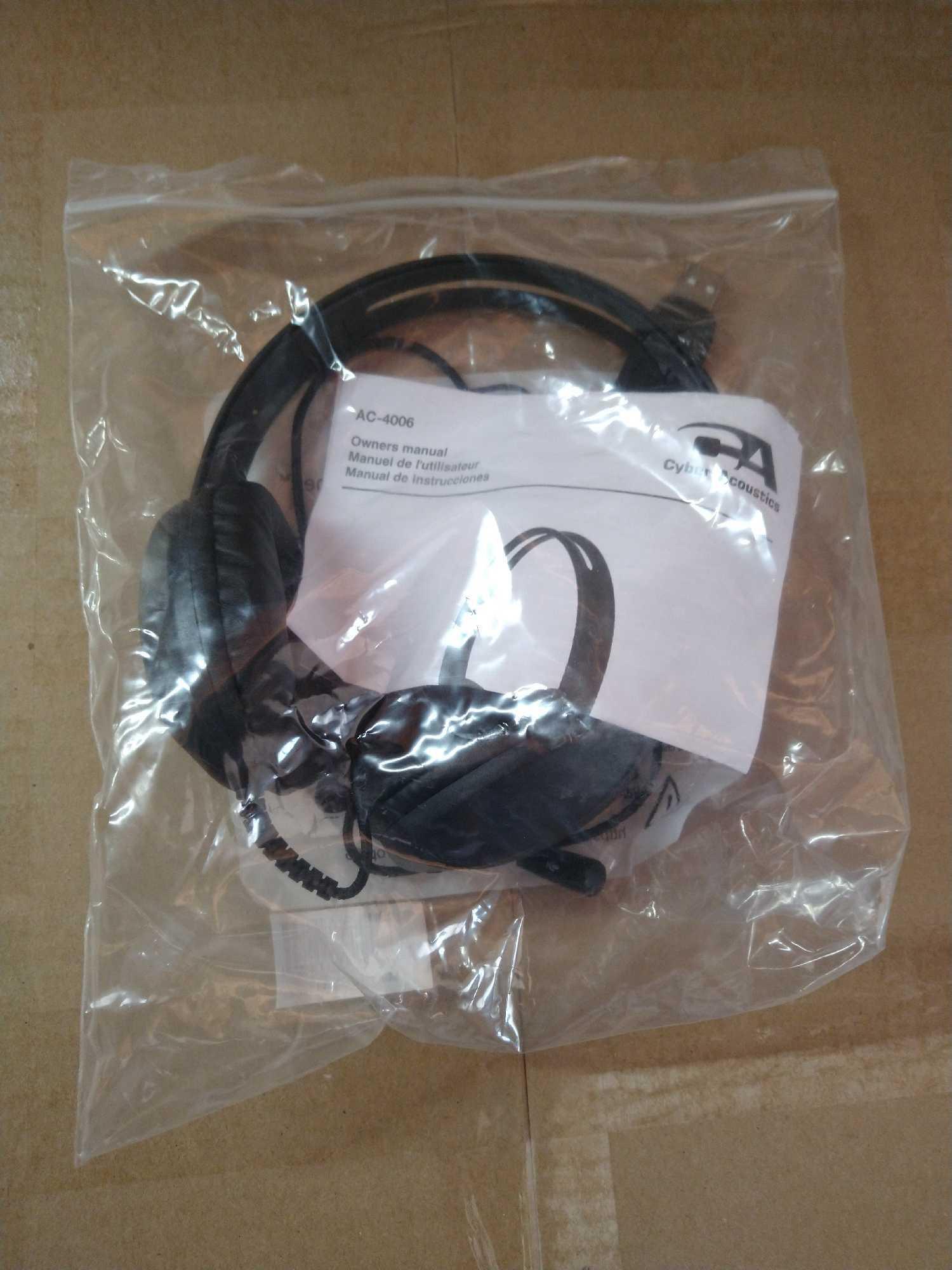 Cyber Acoustics Stereo USB Headset (AC-4006), Noise Canceling Microphone for PC & Mac, $24.99 MSRP