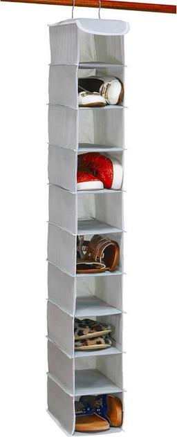 Simple Houseware 10 Shelves Hanging Shoes Organizer Holder for Closet, Grey - $19.99 MSRP