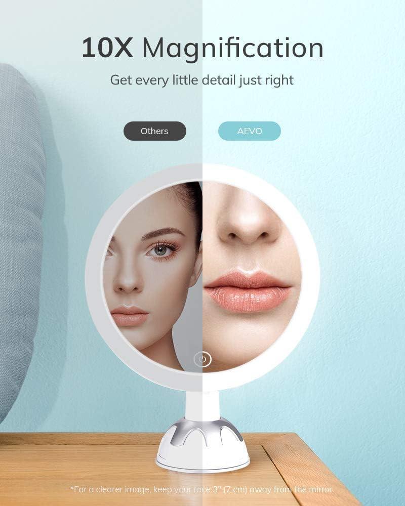 AEVO 10X Magnifying Makeup Mirror with Lights, 30-LED Vanity Mirror, $39.99 MSRP