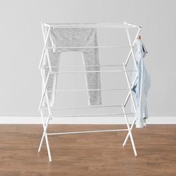 Amazon Basics Foldable Laundry Rack for Air Drying Clothing - White, $29.99 MSRP