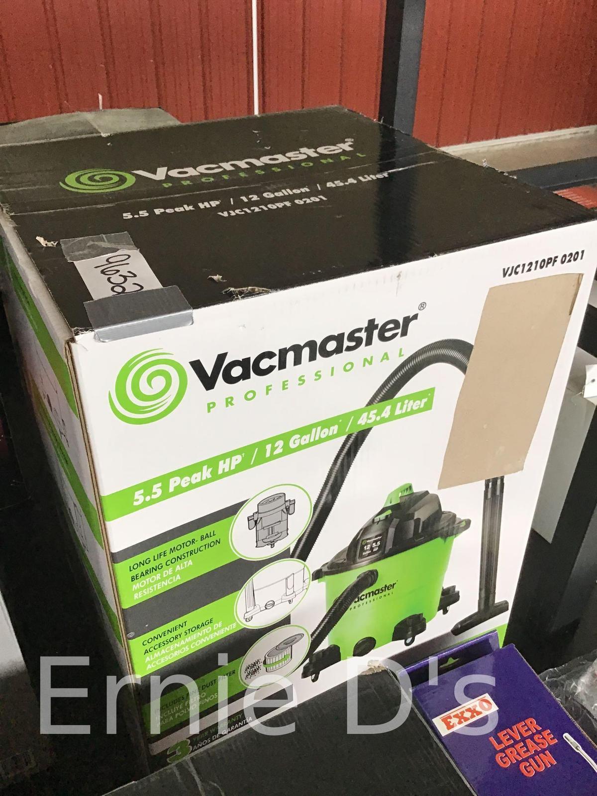 New/Unused Vacmaster Professional 5.5 HP, 12 Gallon Shop Vac