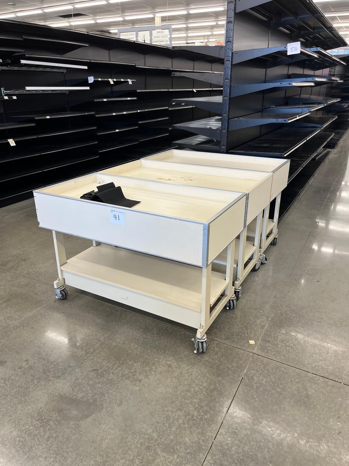 2' X 4' Dump tables merchandiser