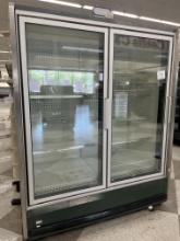 Two Door Hussmann NRF Freezer, gas defrost