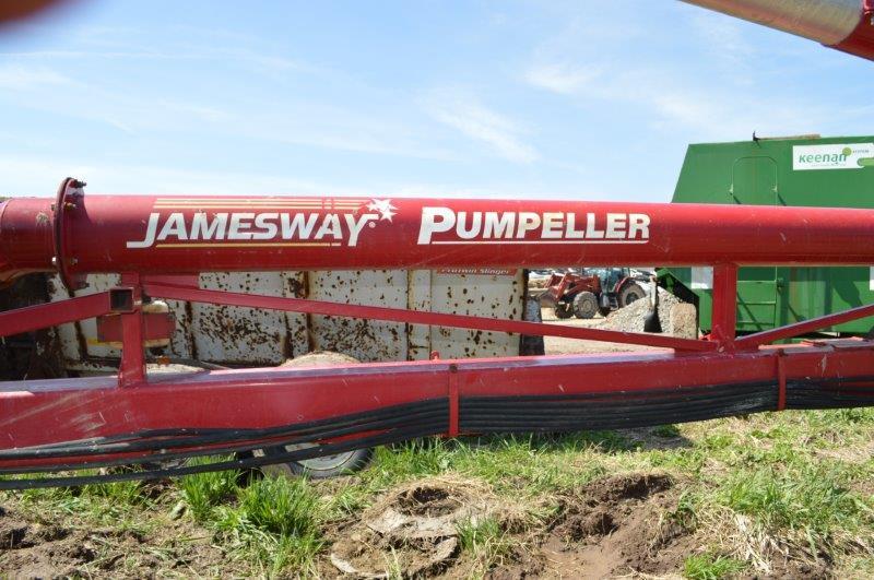 Jamesway Pumpeller multipurpose lagoon pump w/ self contained fill pipe, 8"x48', 1,000 PTO