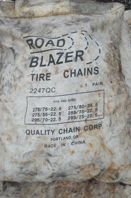 set of new Road Blazer semi tire chains