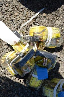 Bundle of 4 heavy duty 2''x27' ratchet straps