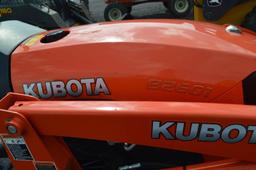 Kubota B2601 w/ LA434 loader, hydro, 4wd, 21 hrs, 540 pto, 3pt, toplink, open station, (like new)