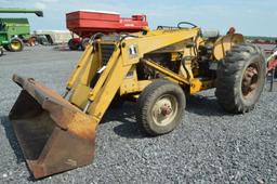 IH 3414 w/ 3pt, open station, 4sp w/ hi/low, loader, 6' bucket, 16.9-24 rear rubber