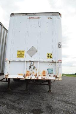 '87 trailmobile enclosed utility trailer (no title)