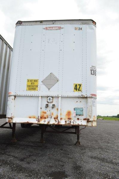 '87 trailmobile enclosed utility trailer (no title)