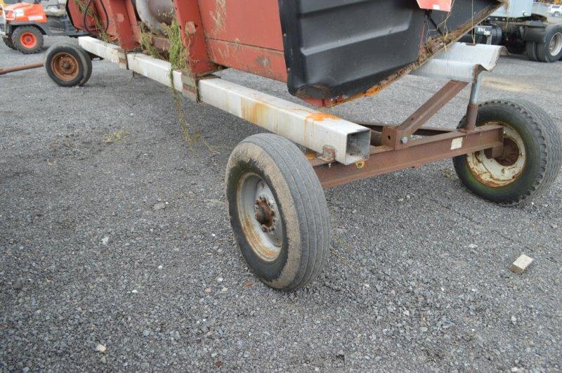 IH 1010-15 15' platform head, selling w/ homemade header cart wagon