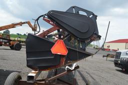 IH 1010-15 15' platform head, selling w/ homemade header cart wagon