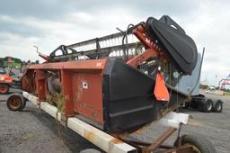 IH 1010-15 15' platform head, selling w/ homemade header cart wagon