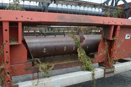 IH 1010-15 15' platform head, selling w/ homemade header cart wagon