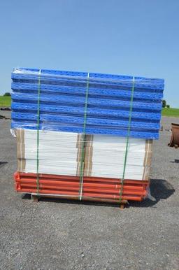 Extra heavy duty commercial racks for warehouse/ retail store, 4 levels, maximum 1100# per level, ma