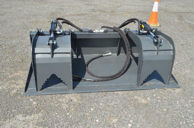 Wolverine heavy duty skid mount grapple bucket