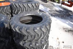 4- Camso 10-16.5 skid loader tires