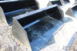 Kivel 84'' high capacity skid mount material bucket