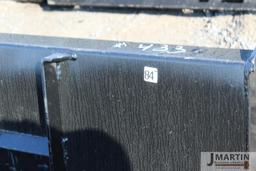 Kivel 84'' high capacity skid mount material bucket