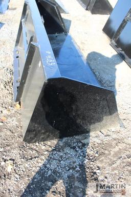 Kivel 84'' high capacity skid mount material bucket