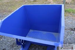 Unused dumping hopper