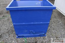 Unused dumping hopper