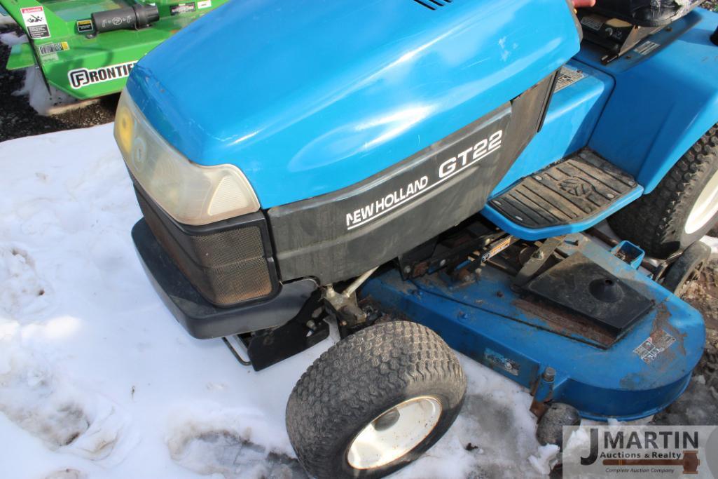 NH GT22 riding mower