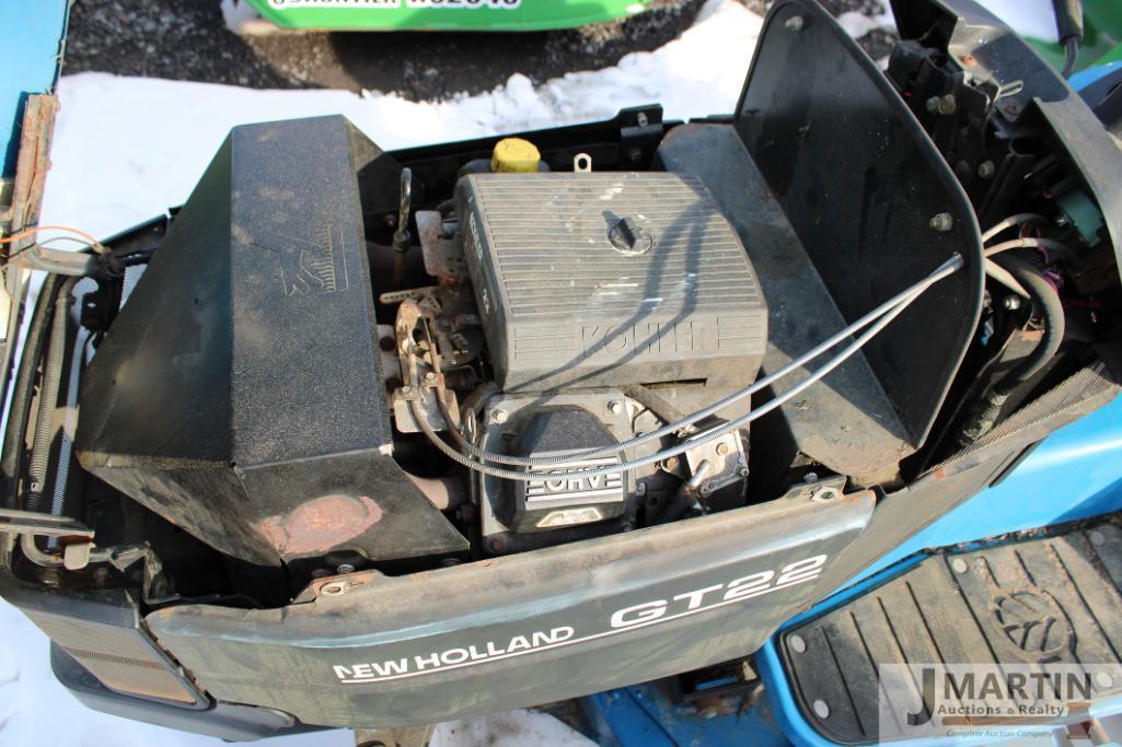 NH GT22 riding mower