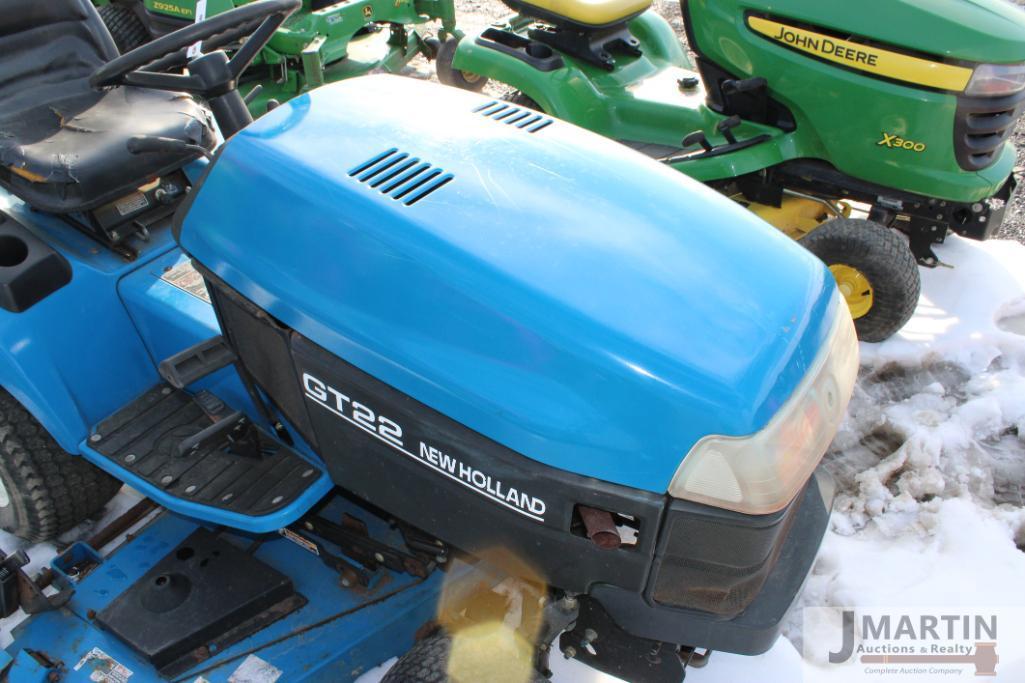 NH GT22 riding mower