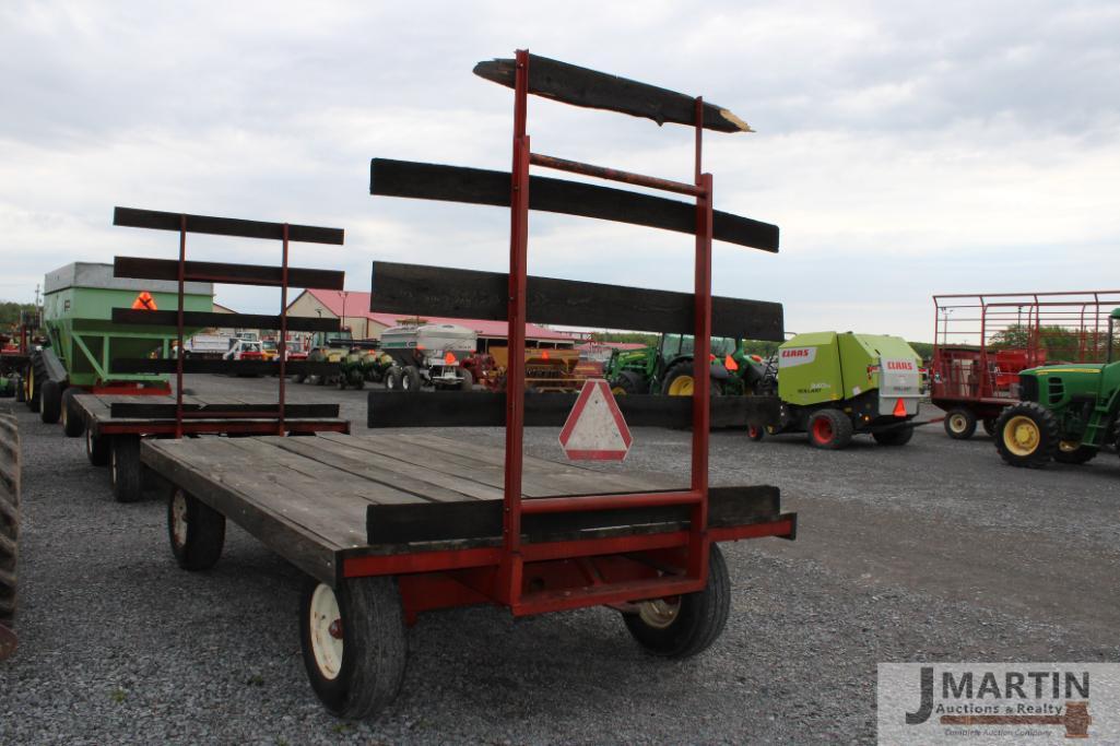 Wooden 8'x 14' hay wagon