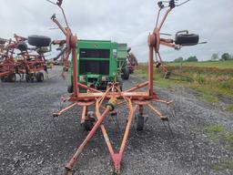 MF 72 4 star fold up tedder