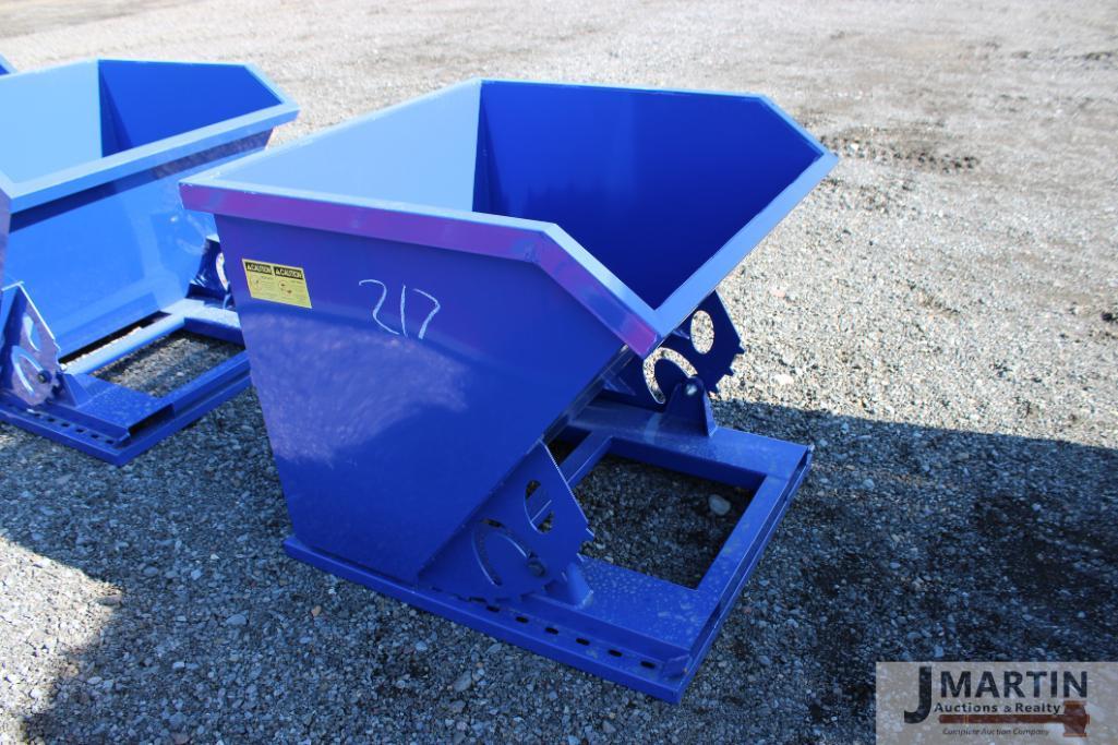 Steel dumping hopper