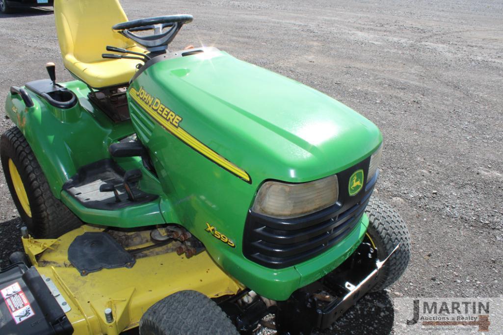 JD X595 4x4 riding mower